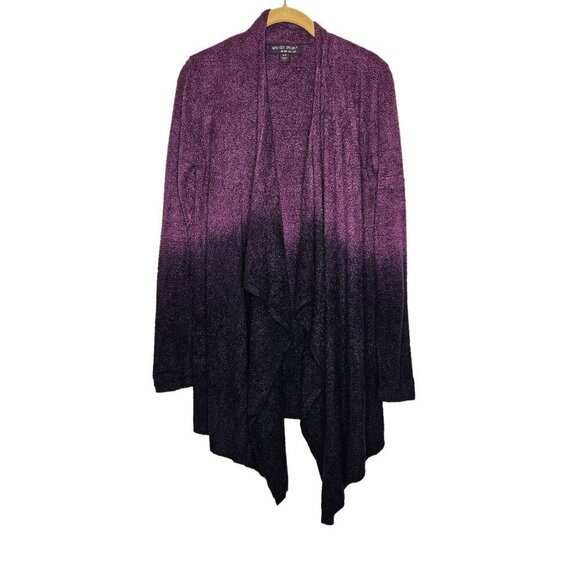 Barefoot Dreams Bamboo Chic Lite Ombré Cardigan S/M Light Purple Dark Purple - Picture 1 of 9